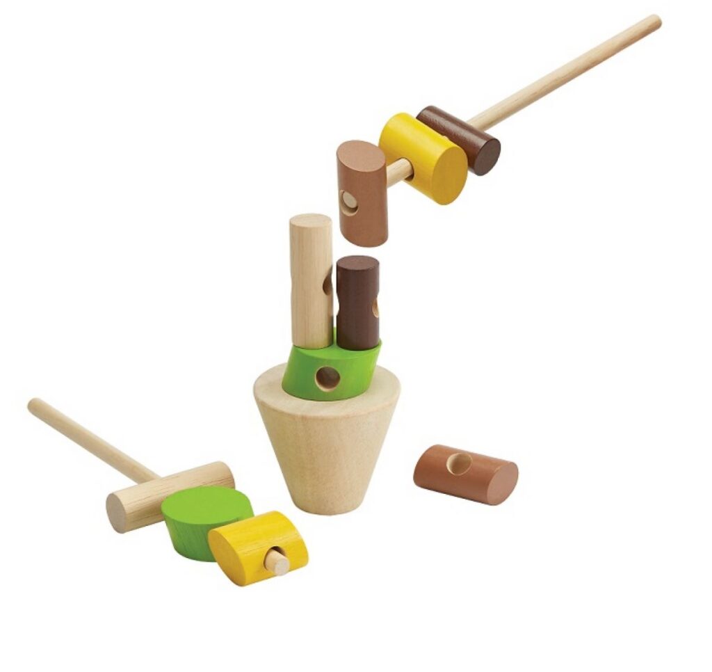 שיווי משקל בולי עץ Plan Toys
