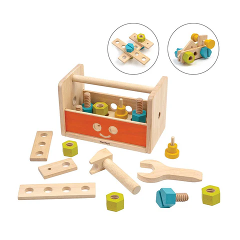 ארגז כלי עבודה מעץ רובוט Plan Toys