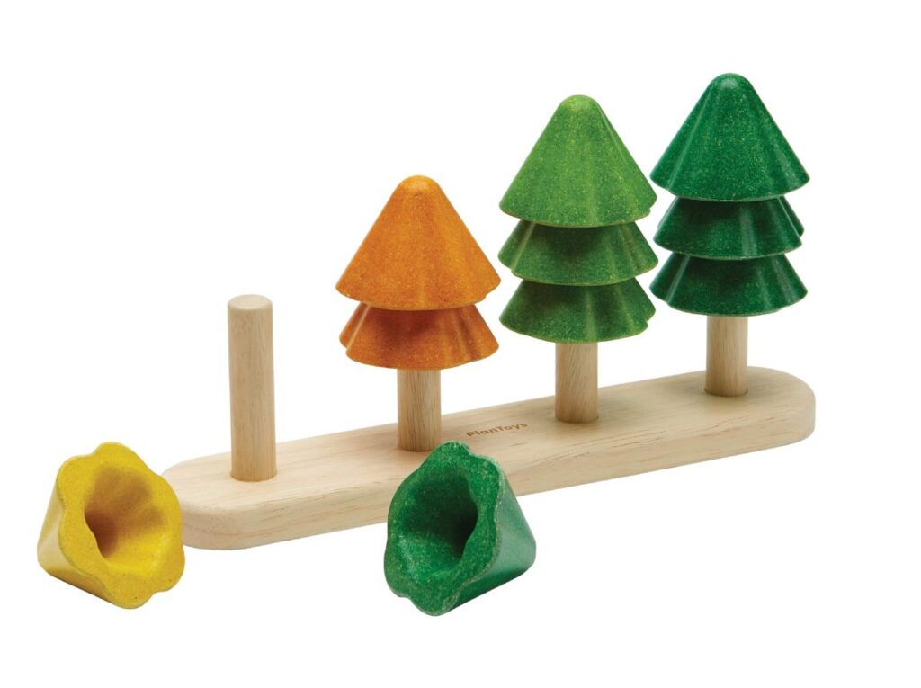 משחק ספירה ומיון מעץ עצים Plan Toys