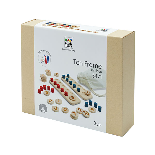 משחק לימוד חשבון תבנית עשר Plan Toys