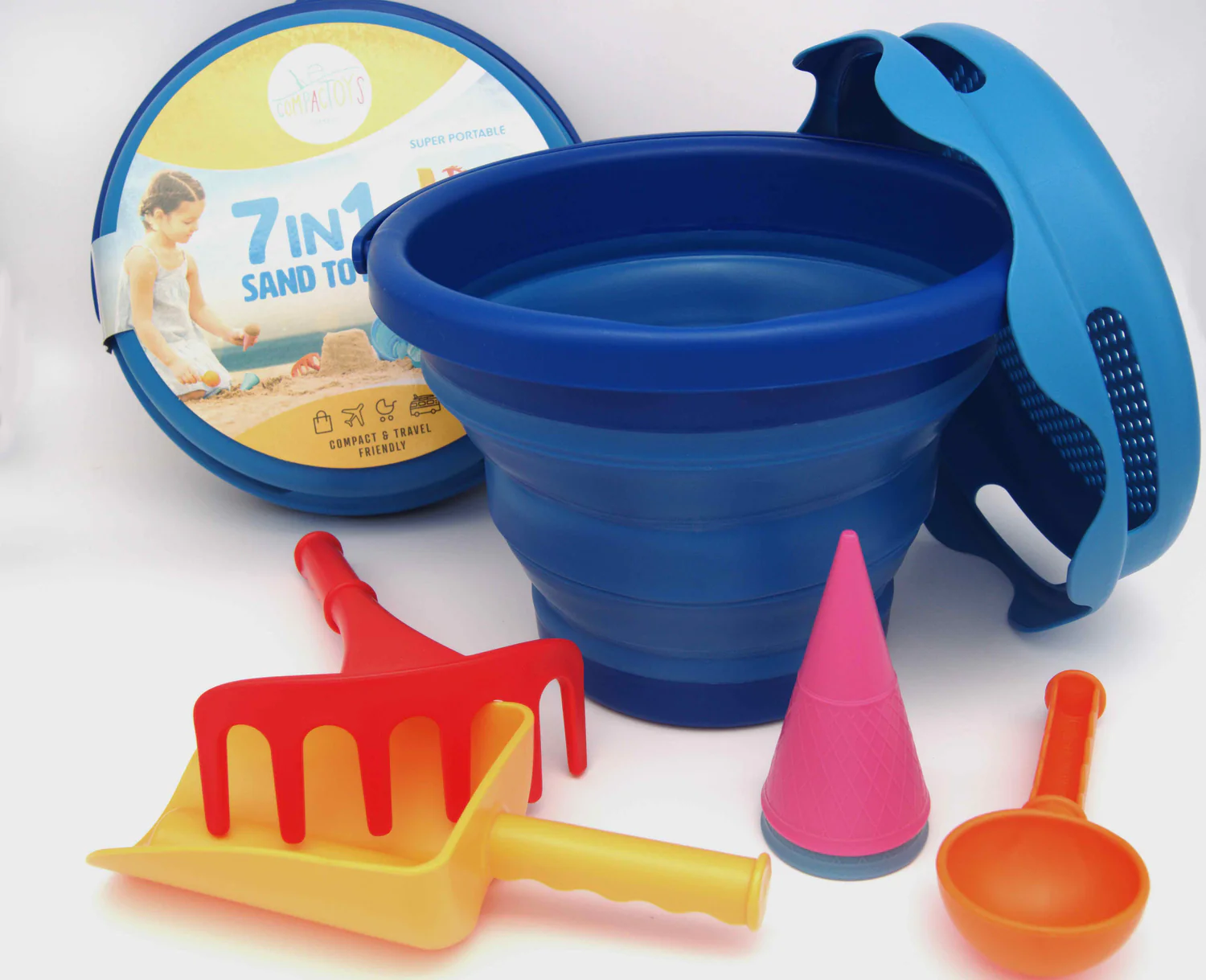 ערכת 7 באחד לחוף הים כחול CompacToys