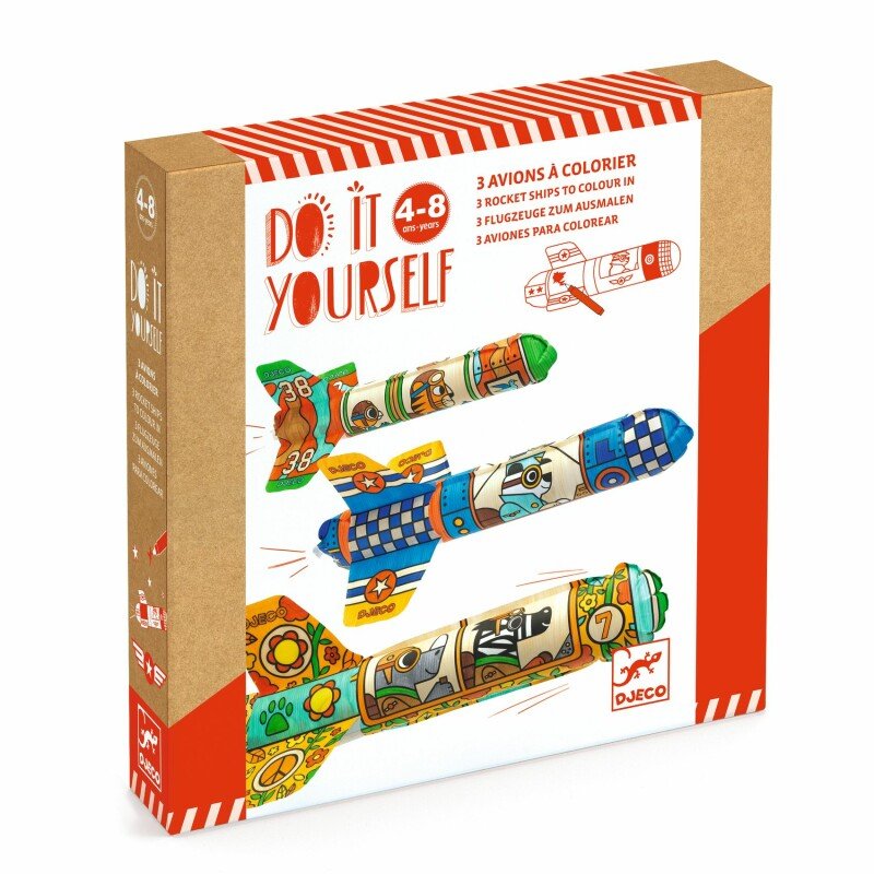 יצירה DIY - מעופפים צבעוניים Djeco