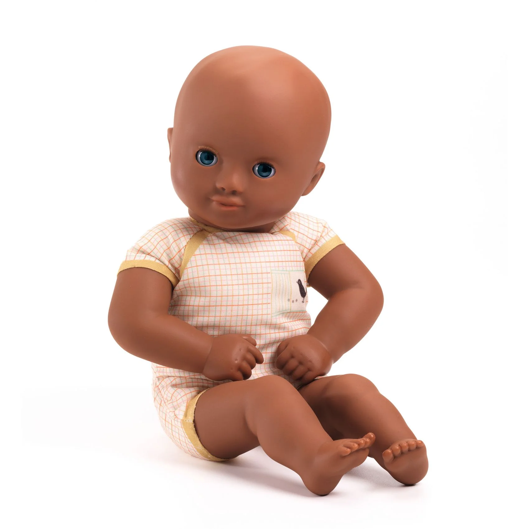 בובה כהה עם עיניים כחולות מסדרת פומיאה Djeco