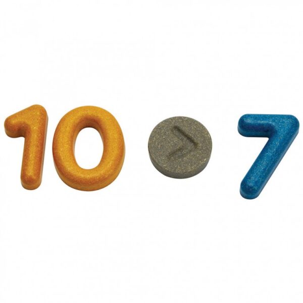 ערכת מספרים וסימנים מעץ Plan Toys