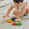 מגדל גלים צבעוני מעץ Plan Toys