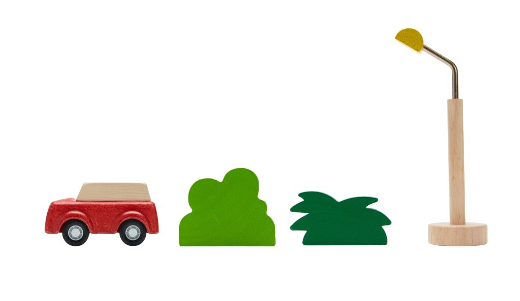 מערכת כבישים מעץ Plan Toys