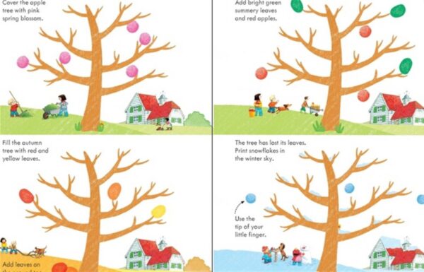 יצירה בטביעות אצבעות - פופי וסאם Usborne