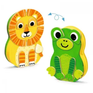 מגנטים עץ בקופסת מתכת זנימלס Djeco