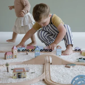סט רכבת ענק מעץ (107 חלקים) Little Dutch