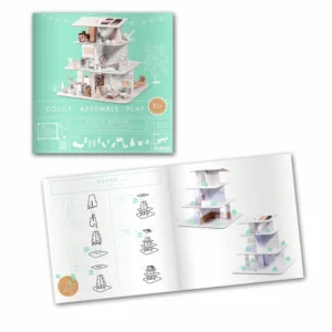 יצירה וצביעה DIY בתלת מימד בית בובות Djeco
