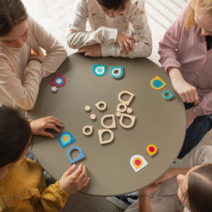 משחק הבחנה וזריזות צורות מעץ BS Toys