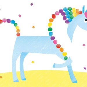 יצירה בטביעות אצבעות חד קרן Usborne