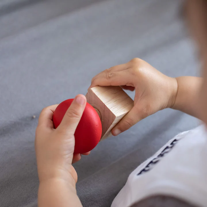 משחק הברגות מעץ Plan Toys