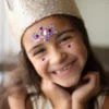תחפושת מדבקות קריסטל צבעוניות לפנים לבבות Great Pretenders