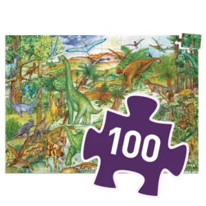 פאזל תצפית דינוזאורים | 100 חלקים | Djeco