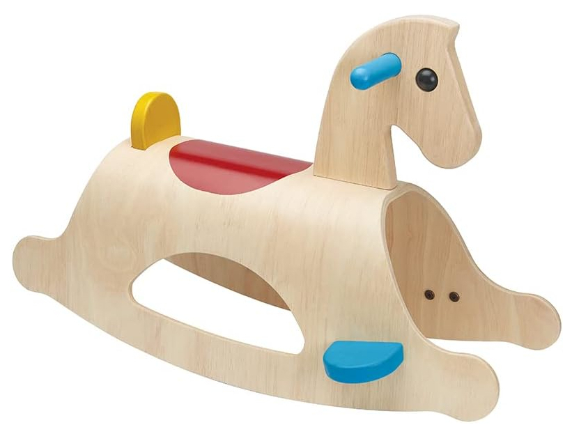 סוס נדנדה מעץ פלומינו Plan Toys