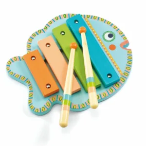כלי נגינה קסילופון עץ מעוצב דג Djeco