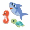 יצירה לקטנטנים 62 מדבקות חיות הים Djeco