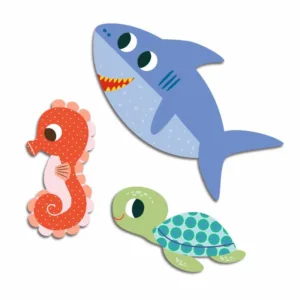 יצירה לקטנטנים 62 מדבקות חיות הים Djeco