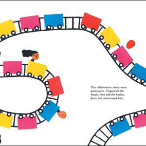 יצירה בטביעות אצבעות צבעי הקשת Usborne