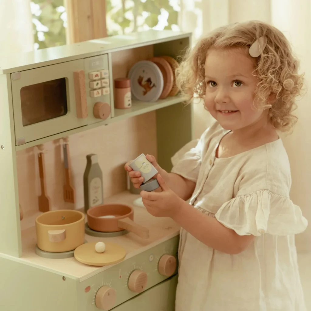 מטבח עץ לילדים (מנטה) Little Dutch