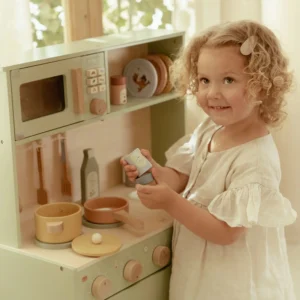 מטבח עץ לילדים (מנטה) Little Dutch