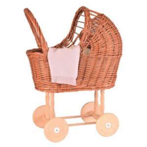 עגלה לבובה נצרים עם שמיכה - EGMONT Egmont Toys