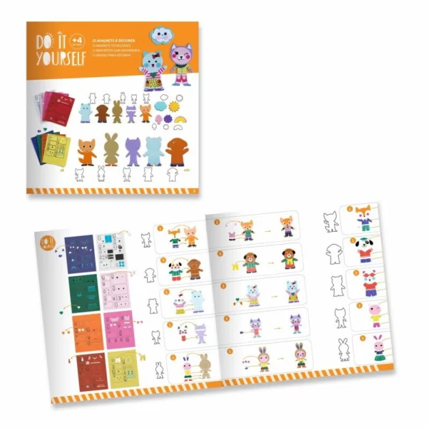 יצירה DIY דמויות מגנטיות Djeco