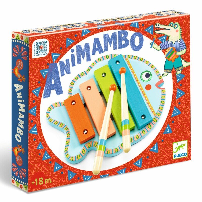 כלי נגינה קסילופון עץ מעוצב דג Djeco