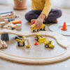 סט כלי רכב מעץ לעבודות בכבישים Plan Toys