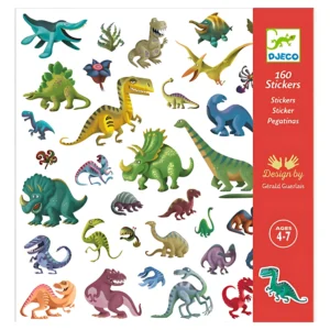 יצירה 160 מדבקות דינוזאורים Djeco