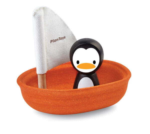 סירת מפרש פינגווין לאמבטיה Plan Toys