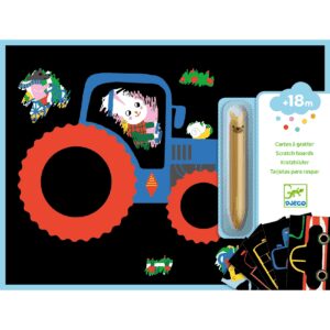 יצירה לקטנטנים חריטה לומדים על רכבים Djeco