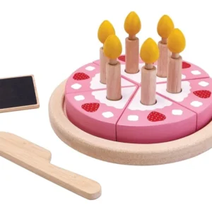 עוגת יום הולדת דו צידית מעץ Plan Toys
