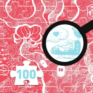 פאזל וויזי קסם בתמונה 100 חלקים עץ מכושף Djeco