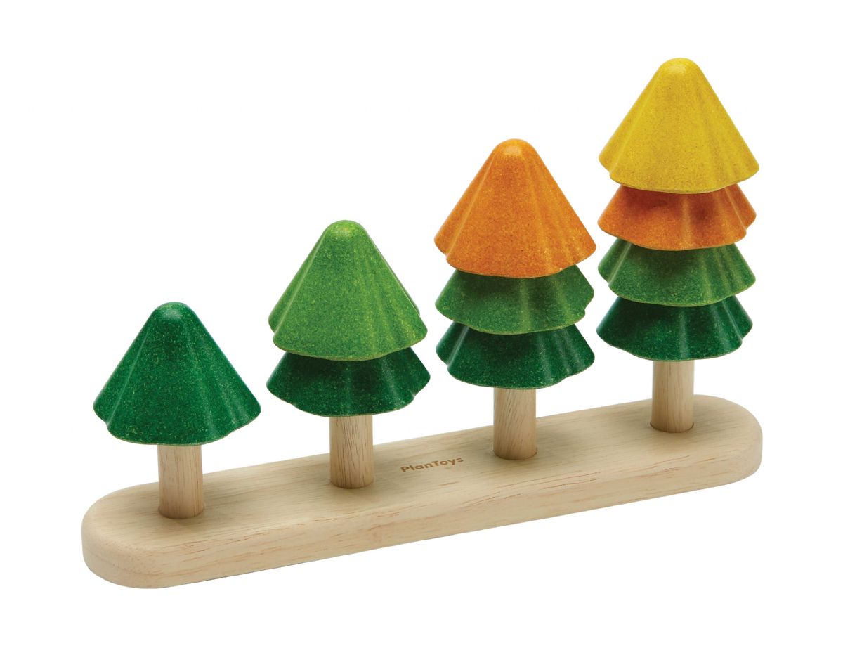 משחק ספירה ומיון מעץ עצים Plan Toys