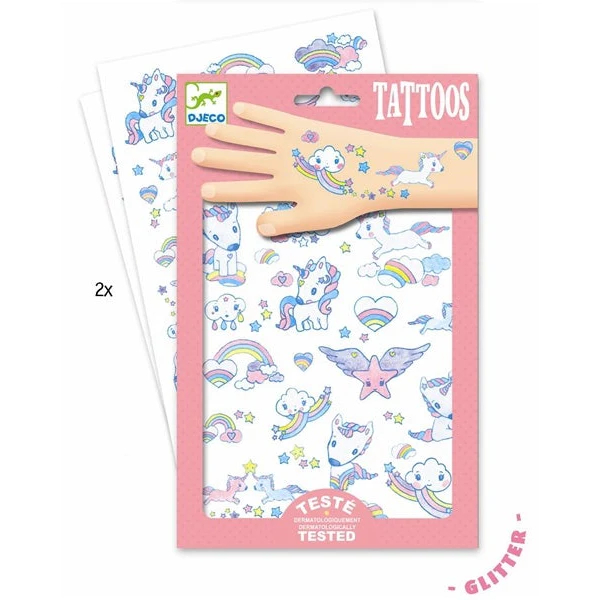 קעקועים - חד קרן נצנץ Djeco