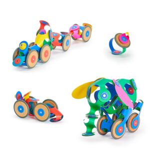 קליקסו Clixo הערכה המתגלגלת 72 חלקים צבעוניים