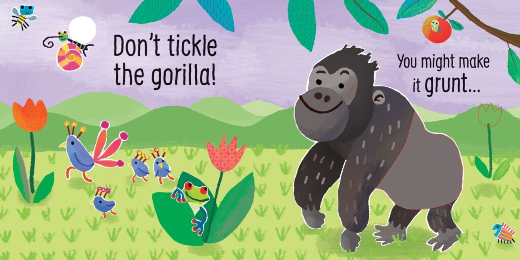 ספר מנגן מישוש וצלילים אל תדגדגו את הנמר Usborne