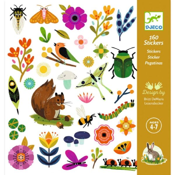 יצירה 160 מדבקות בגינה Djeco