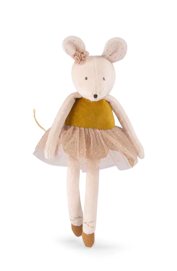 בובת עכברה רקדנית מתוקה בזהב Moulin Roty