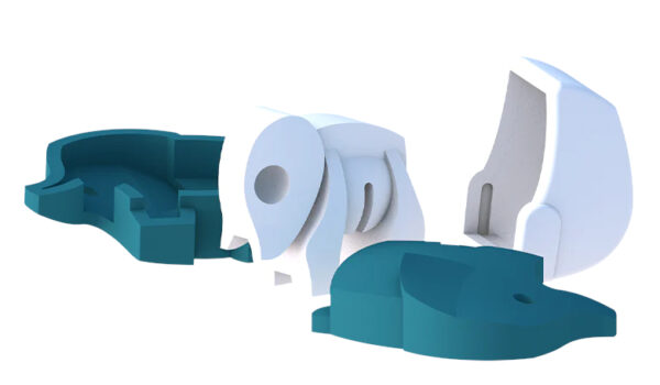 הרכבה פיל בייבי מגנטי עם שלד Halftoys