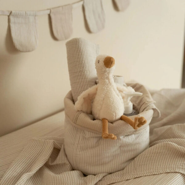 חיתול טטרה Swaddle 120X120 - בז' פסים Little Dutch