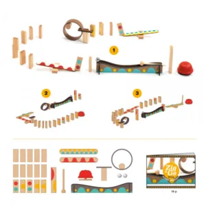 תגובת שרשרת זיג אנד גו 25 חלקים Djeco