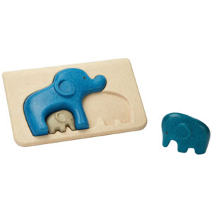 פאזל משפחת פילים מעץ Plan Toys