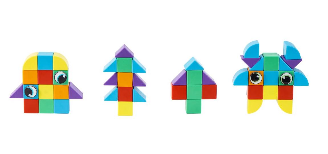42 קוביות מגנטיות גדולות לקטנטנים Magnetic Cubes