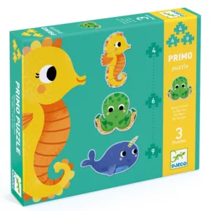 פאזל 4-6-9 חיות הים Djeco