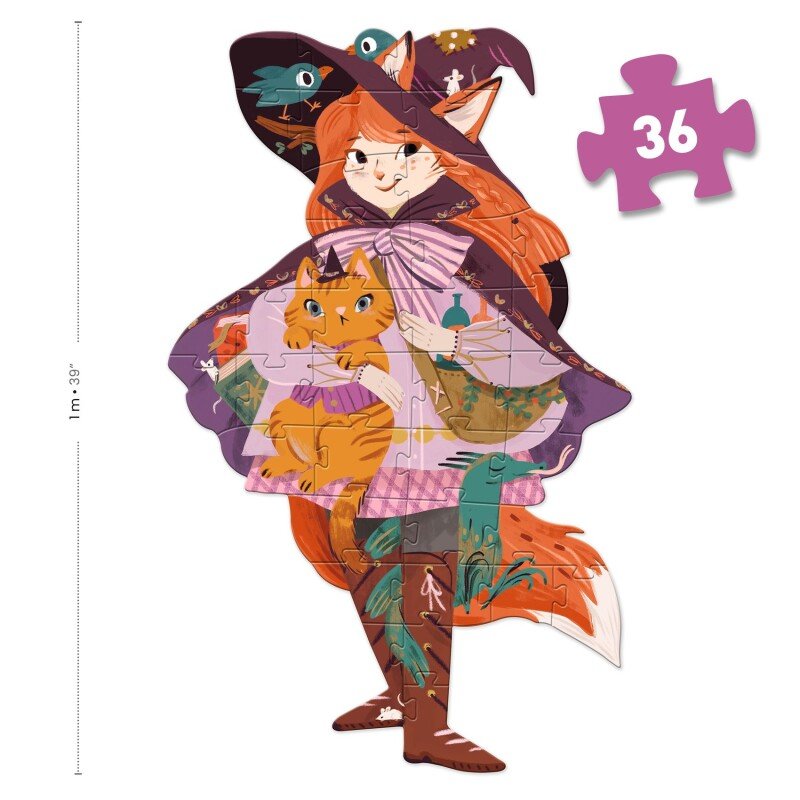 פאזל רצפה ענק 36 לילי המכשפת Djeco