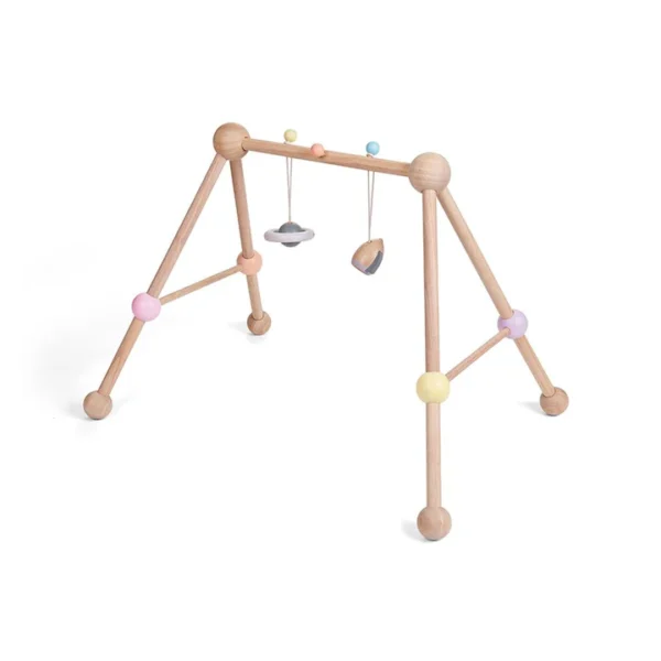 אוניברסיטה מעץ צבעי פסטל ורוד Plan Toys