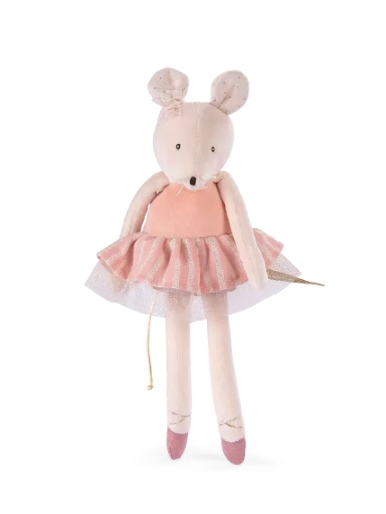 בובת עכברה רקדנית מתוקה בוורוד Moulin Roty